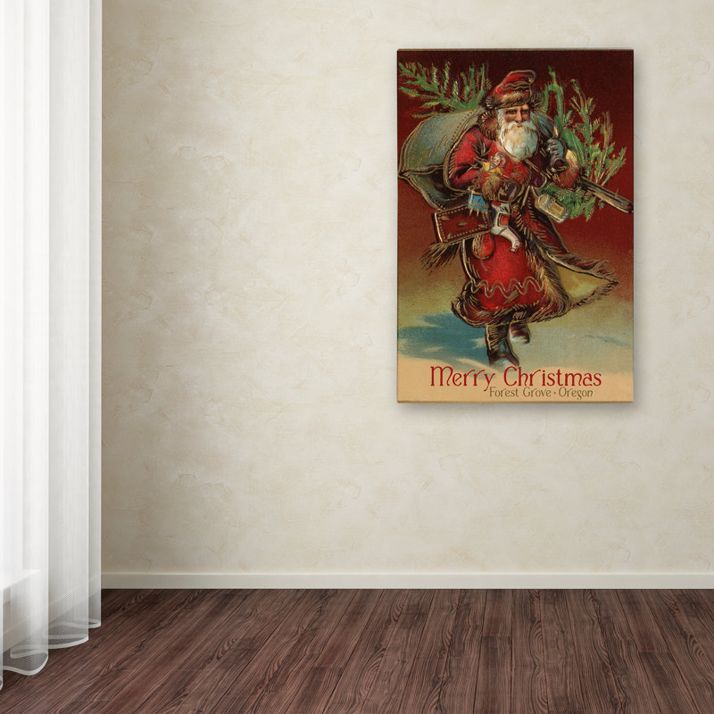 «Santa Claus 4» par Lantern Press - impression sur toile tendue, H 47 po x l 30 po x P 2 po