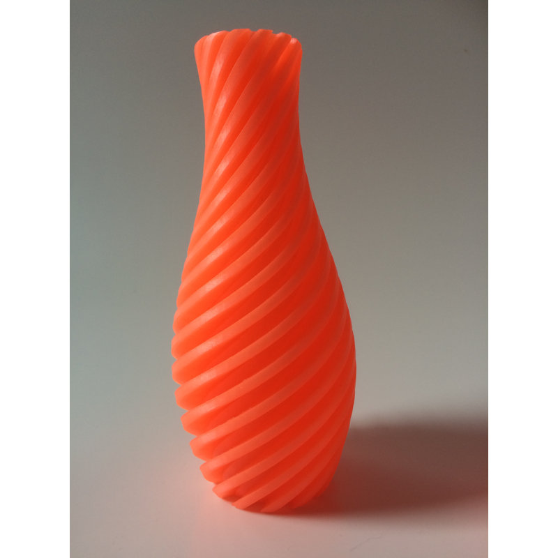 Yovchev Handmade Table Vase, Orange