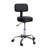 Dakotajames Adjustable Drafting Stool, Office Stool with Wheels and Backrest, Faux Leather Space-Saving Rolling Stool-123833879