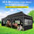Canopy 10x30 Pop Up Canopy Tent Heavy Duty with 8 Sidewalls,UPF50+ and Waterproof 1500mm,3 Height Adjustable-112287369