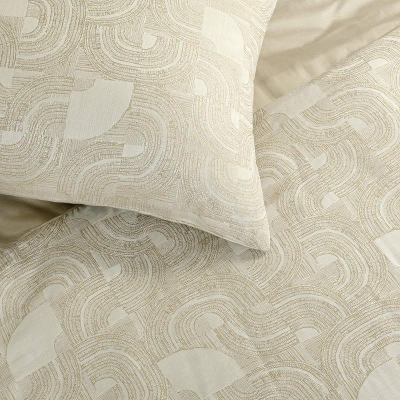 Ready-to-Bed Comforter Set, Sandstone, King Comforter + 2 King Shams