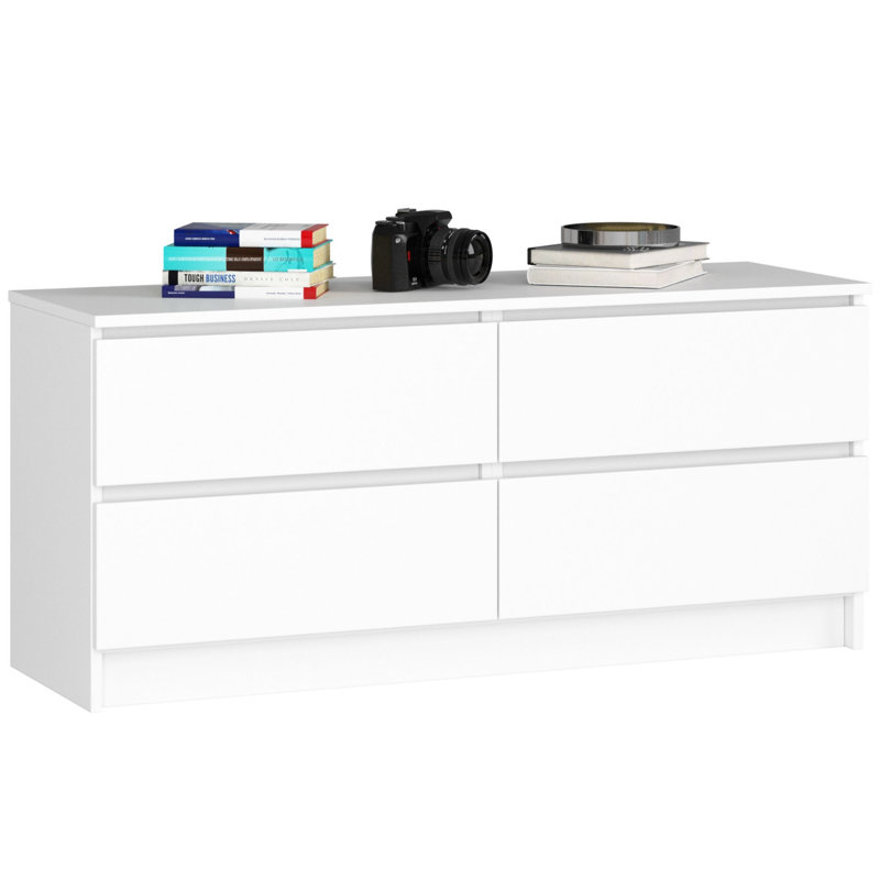 Skaiste Particle Board Rectangle Storage Unit Accent Chest, 55cm H x 120cm W x 40cm D