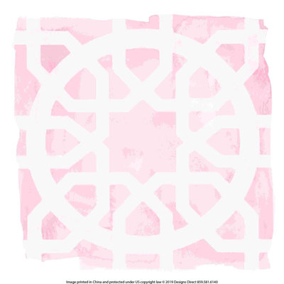 Carreau géométrique rosé