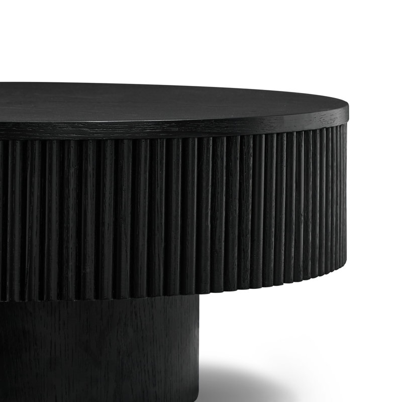 Vivid Wooden Round Chaunce, Black