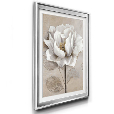 Doux blanc II - cadre photo, reproduction d'art