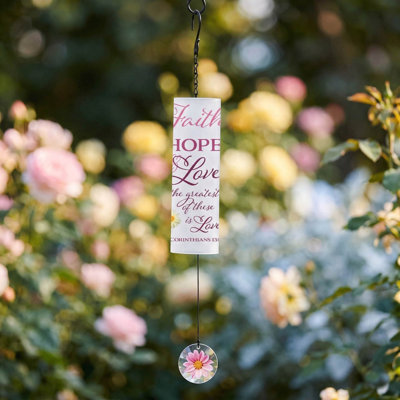 Carillon à vent Faith Hope Love Iron