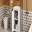 Meuble-lavabo de 20 po avec lavabo en céramique, ensemble de meuble-lavabo simple autoportant avec porte à fermeture douce, tablette réglable, style moderne.