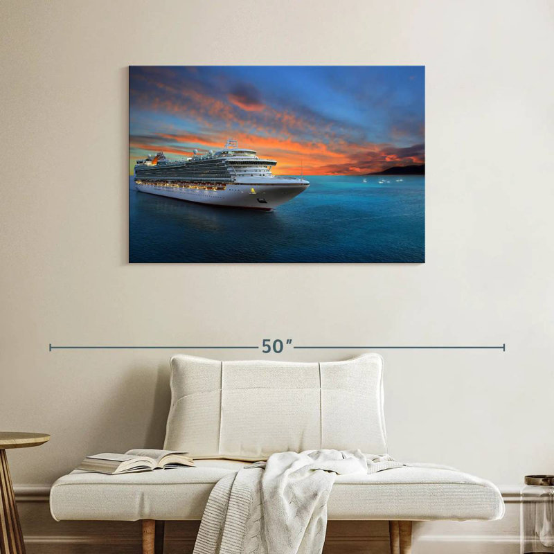Mehar Sunrise Cruise Ship, 26" H x 39" W
