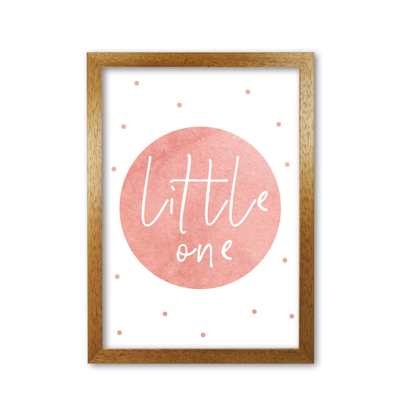 Little One - Painting, Honey Oak Frame, 30 cm H x 21 cm W x 5 cm D
