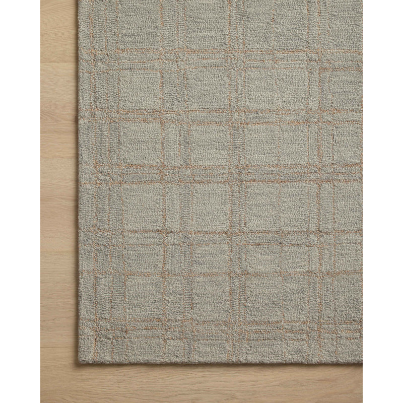 Polly Fog and Wheat Hand-Tufted Wool Area Rug 7'-9" x 9'-9"