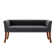 Sabrina Fabric Upholstered Bench with Rubberwood Legs