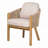 Outdoor Patio Acacia Wood Club Chair,Dining Arm Chair