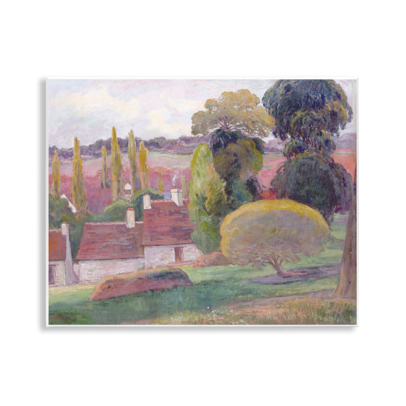 Plaque murale A Farm In Brittany Gauguin, design par Stellar Design Studio