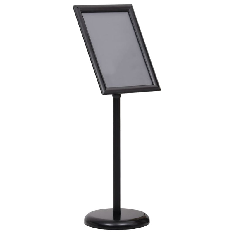 Porte-affiche Vidaxl A3, Noir