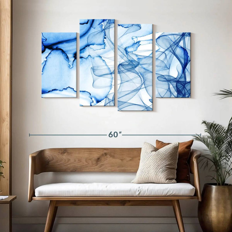 Wisps Of Blue, H 32 po x l 52 po
