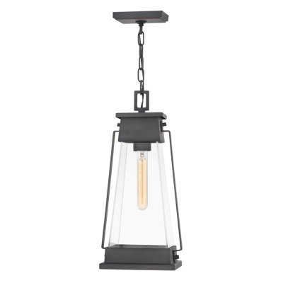 Arcadia Aged Copper Bronze 1 -Bulb 19.25" H Outdoor Hanging Lantern
