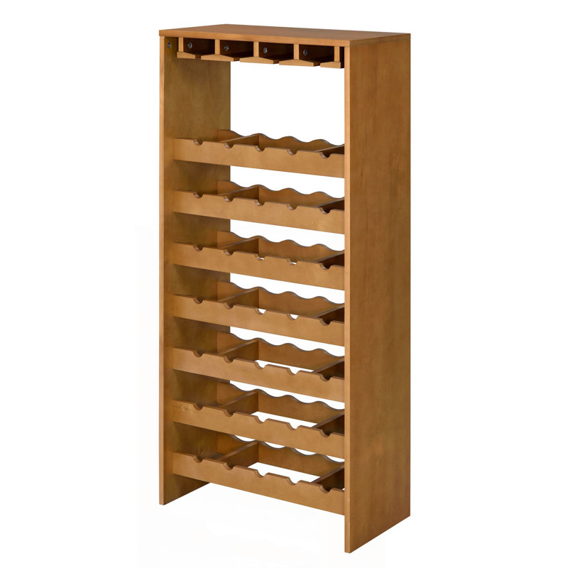 Oak 7-Tier Wine Rack