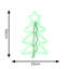 Darrisha Noble Green Neon Style Lit Christmas Tree 50cm Figurine Novelty Light