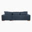 Odesser 115" W 2-Piece Chenille Sleeper Sectional-1352719759-1352719757