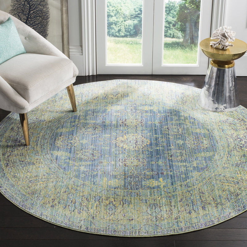 Embrya Valencia Performance Oriental Rug, Round 6'7"