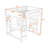 Modern Wood Loft Bed with Built-in Desk, Shelving, and USB Ports-1130042596