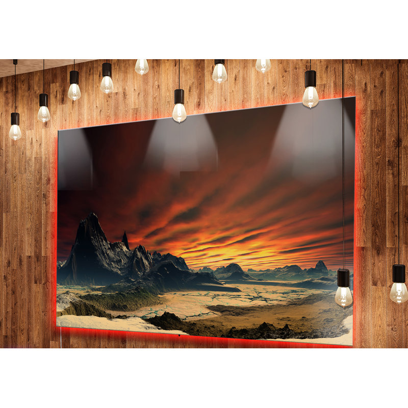 «Beautiful Alien Planet Traos», impression, H 38 po x l 38 po x P 1 po, Métal