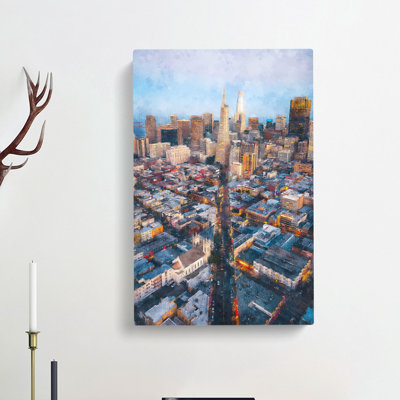 Downtown San Francisco - Wrapped Canvas