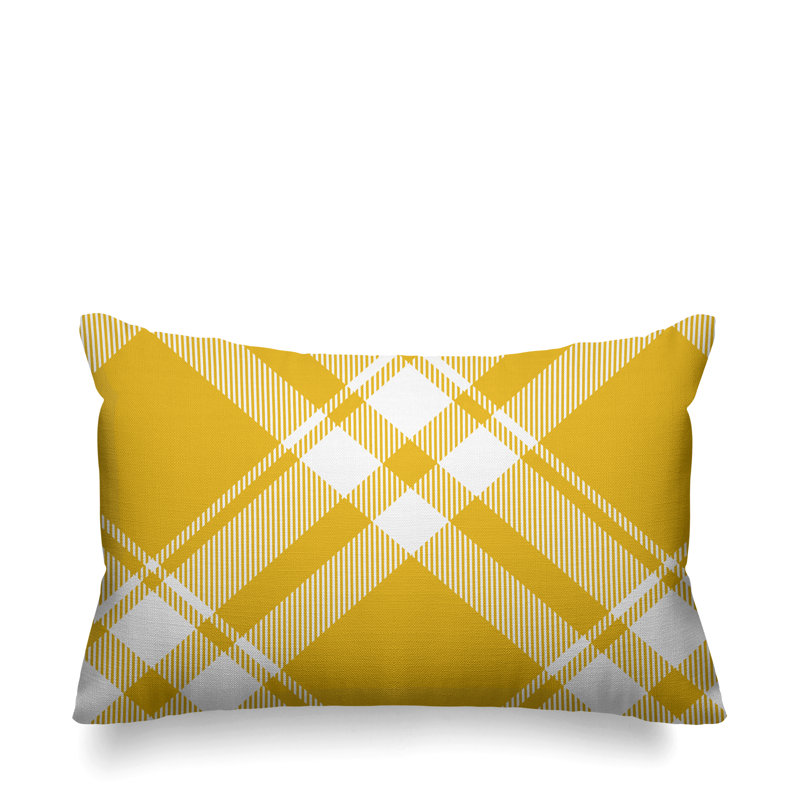 Coussin intérieur / extérieur Brooke, Jaune
