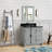 Trainor 37 " W Freestanding Standard Free Standing 1 Single Vanity Bathroom Vanity With Top-1559117008-1559117004