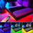 5ft Motion Activated RGB Strip Light with Remote Control