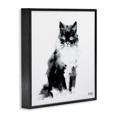 Abstrait art abstrait noir et blanc par Roozbeh Bahramali