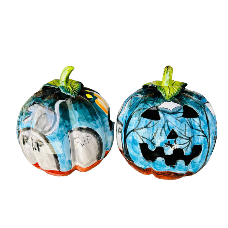 Citrouille Talavera 13 po - Style 1, Style 2