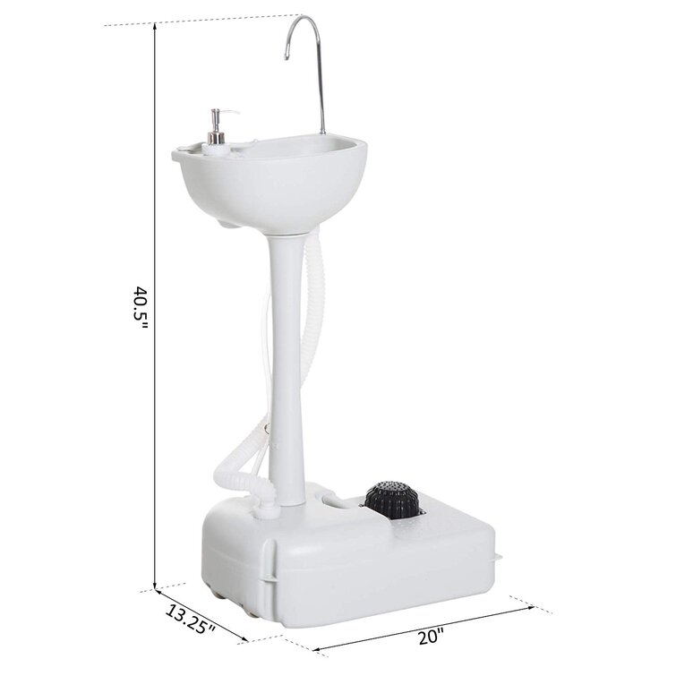 Costway 5 Gallon Portable Wash Sink Hand Wash Basin Stand - See Details -  Bed Bath & Beyond - 37459907