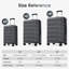 Valise rigide 24 po ABS à carreaux durs et extensible avec roulettes pivotantes et verrou TSA pour un voyage en toute sécurité
