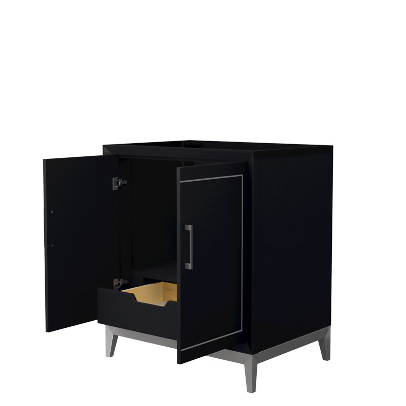 Marlena 29.5'' Single Bathroom Vanity Base Only, Black
