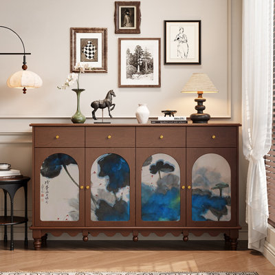 Chinese-style retro minimalist high-end sideboard