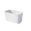 Baignoire profonde autoportante à surface solide de 47 po Fslefay