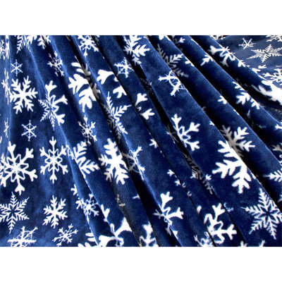  Jeté polaire Snow Poinsettia
