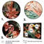 «Pink Vibrant Floral Eagle Portrait», art mural aigle-2121905476