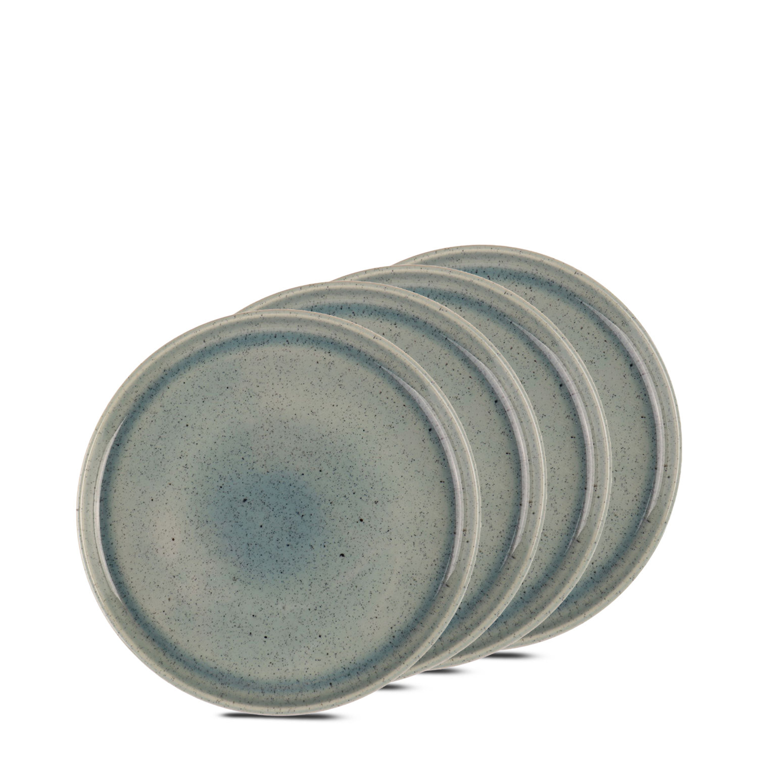 Avenal Commercial Dishwasher Safe 7'' Stoneware , Set of 4, Blue