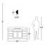 Applique murale en acier Knepp Elora-894834067-894874066
