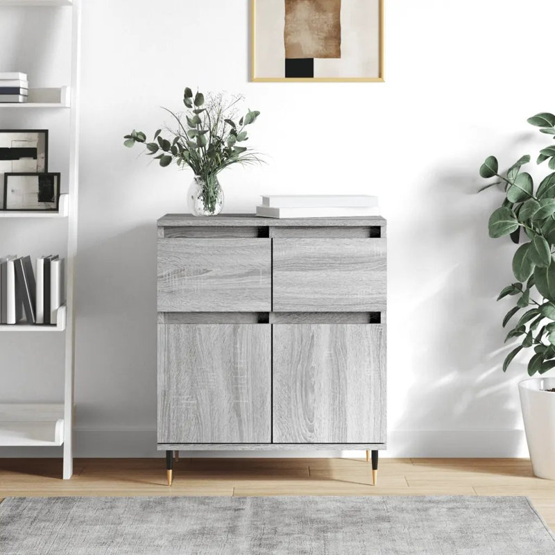 Willmot 2 - Door Rectangle Accent Cabinet, Grey/Sonoma