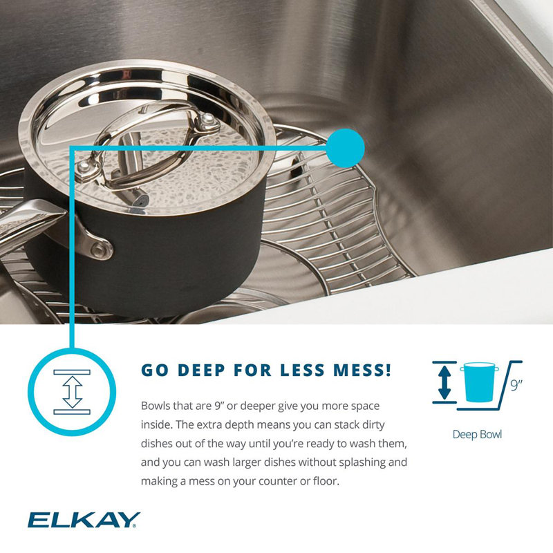 33-Inch Dual-Mount Stainless Steel Double Bowl Kitchen Sink