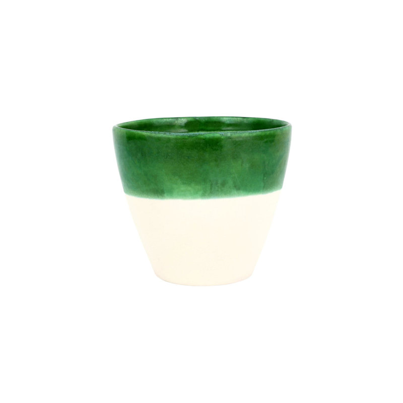 Viva Garden Reactive Cachepot, 6.5" H x 7.25" W x 7.25" D, Green