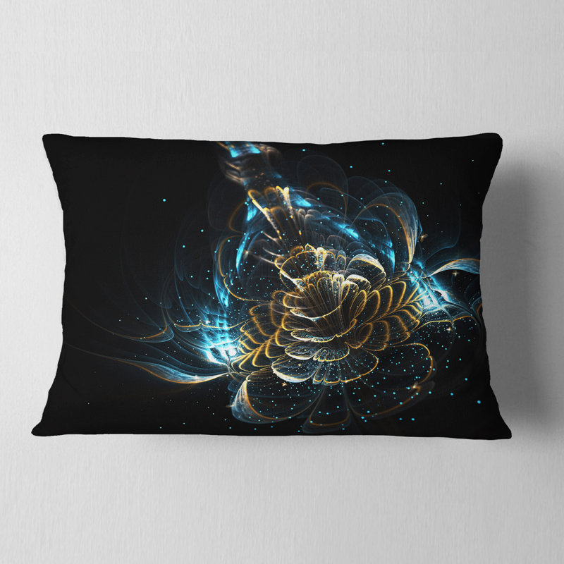 Coussin lombaire floral à fleur brillante