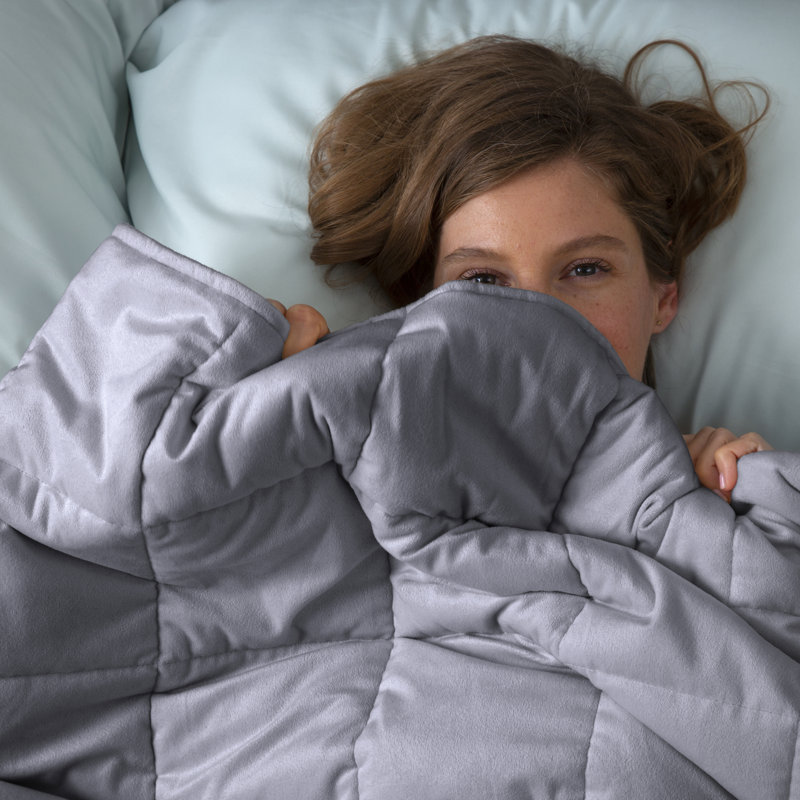 Tranquility Weighted Throw Blanket, Gray