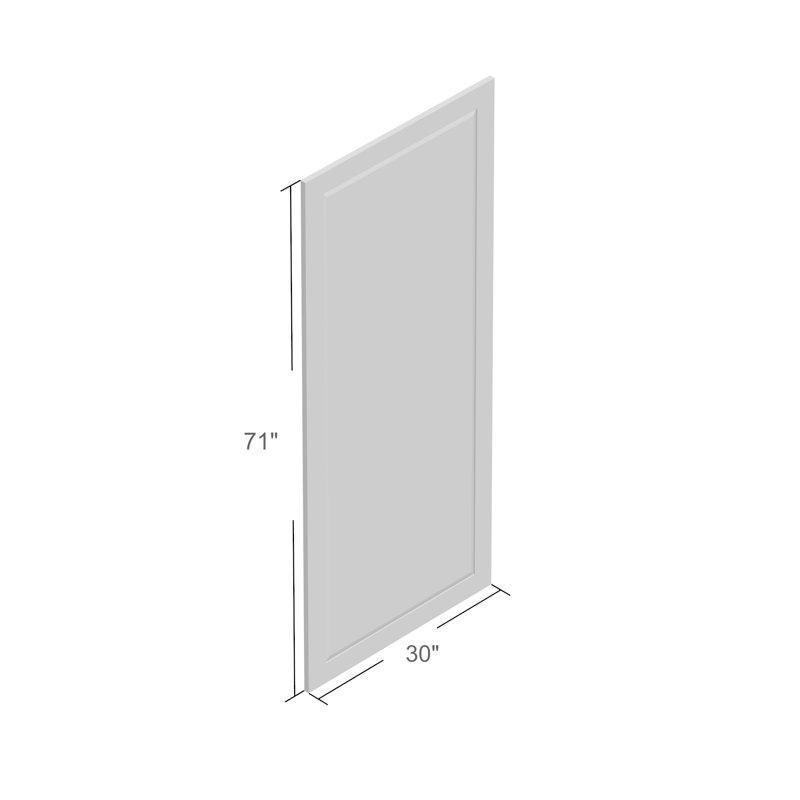 Haku Wood Flat Mirror, Black