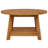 31.5"W Solid Wood End Table with Storage, Round Side Table with Square Shelf for Living Room, Bedroom, Nightstand-1075605730