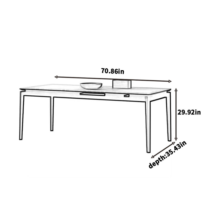 Migliore, H 29,52 po x L 70,86 po x l 35,43 po