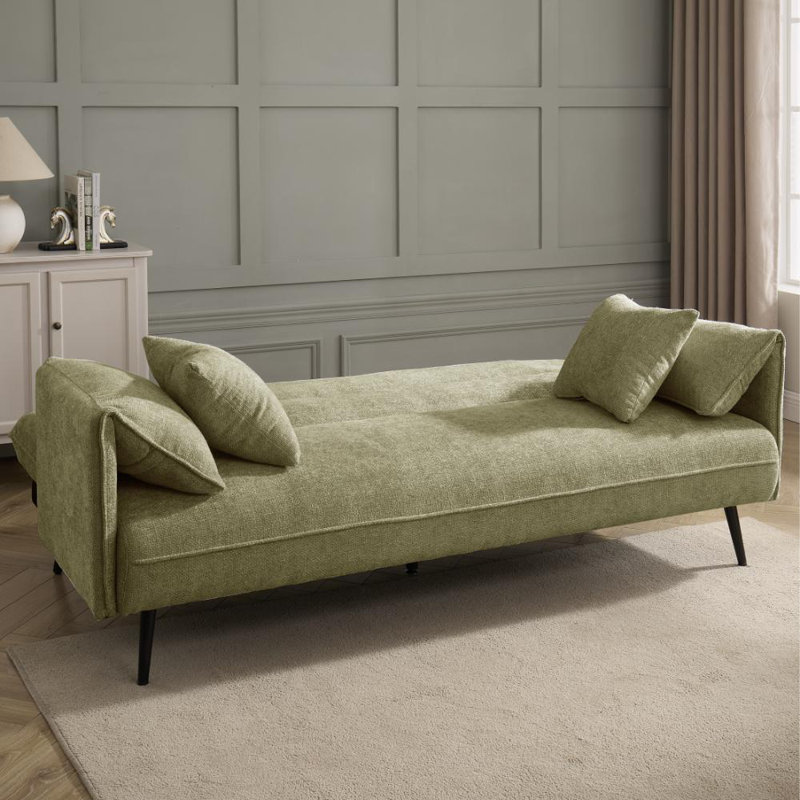 Frederick 3 Seater Sofa Bed, Green